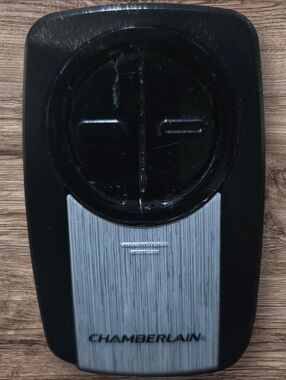 Chamberlain Garage Door Remote — Black and Silver